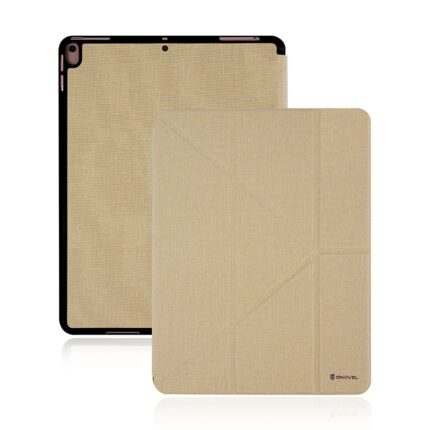 GNOVEL 素色含筆槽 2019 iPad Air 3 (10.5 吋) 多角度平板保護殼, 淺棕