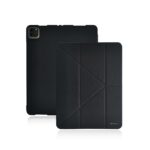 GNOVEL 素色含筆槽 iPad Air 10.9 吋 (第 5 代，2022，M1) 多角度平板保護殼, 黑