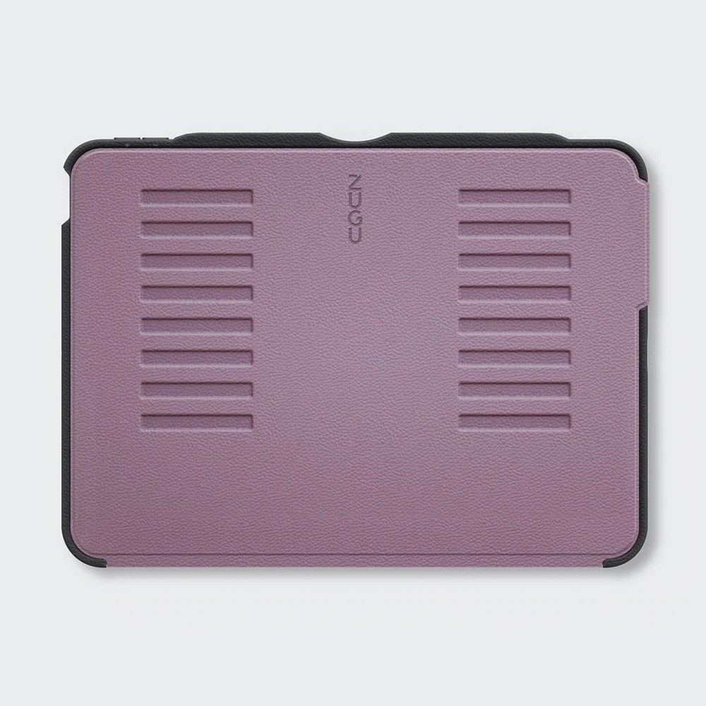 ZUGU case 可磁吸軍規 2024 iPad Air 6 (11 吋, M2) 皮革平板保護殼, 紫色：圖片 3