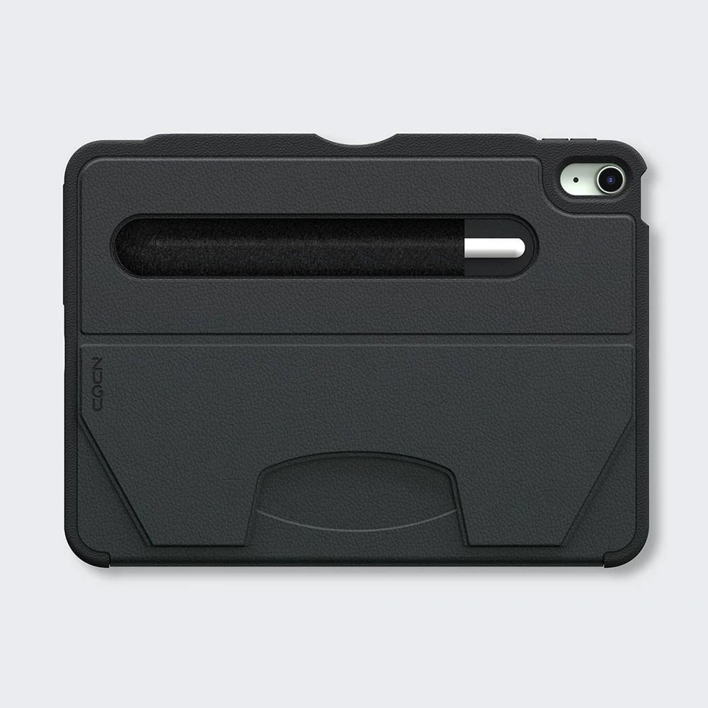 ZUGU case 可磁吸軍規 iPad Air 11 吋 (第 7 代，2025，M3) 皮革平板保護殼, 經典黑：圖片 3
