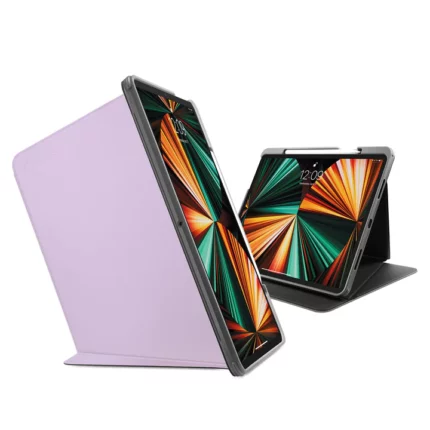 tomtoc 直立式 2020 iPad Pro 12.9吋 4代 多角度軍規保護套, 紫色