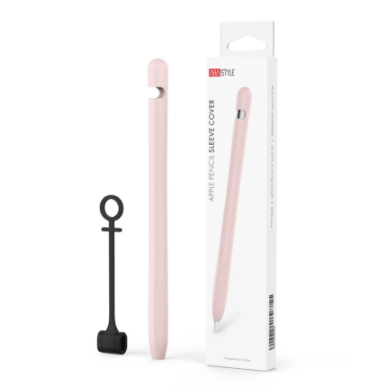AHAStyle 超薄連體式 Apple Pencil 1代 矽膠筆套, 粉色