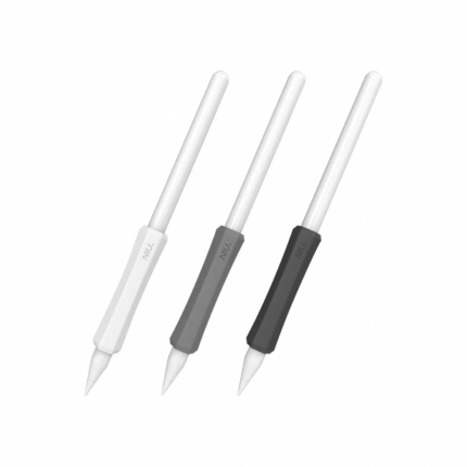 AHAStyle NIU 防滑握筆套 Apple Pencil Pro 矽膠筆套, 白/灰/黑