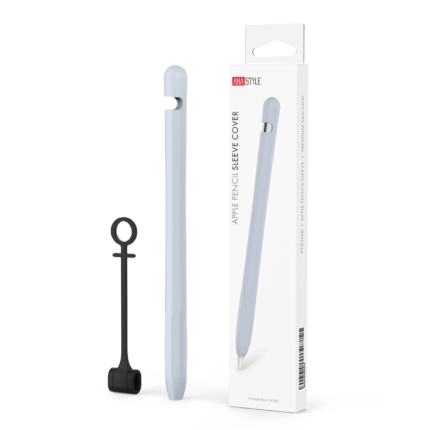 AHAStyle 超薄連體式 Apple Pencil 1代 矽膠筆套, 淺藍色