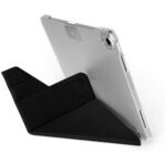 JTLEGEND AMOS 布紋 iPad mini 8.3 吋 (第 7 代，2024，A17 Pro) 支架平板保護套, 黑：圖片 2