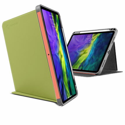tomtoc 直立式 2024 iPad Air 6 (11 吋, M2) 多角度軍規保護套, 酪梨綠