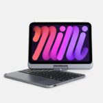doqo 2 360 度可旋轉 iPad mini 8.3 吋 (第 6 代，2021) 鍵盤保護殼 - 繁體, 太空灰