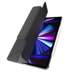 SwitchEasy Origami NUDE iPad Air 10.9 吋 (第 5 代，2022，M1) 全方位透明背蓋保護套, 黑：圖片 2