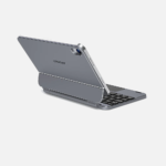 doqo 巧控磁吸式 iPad mini 8.3 吋 (第 7 代，2024，A17 Pro) 鍵盤保護殼 - 繁體, 太空灰：圖片 2