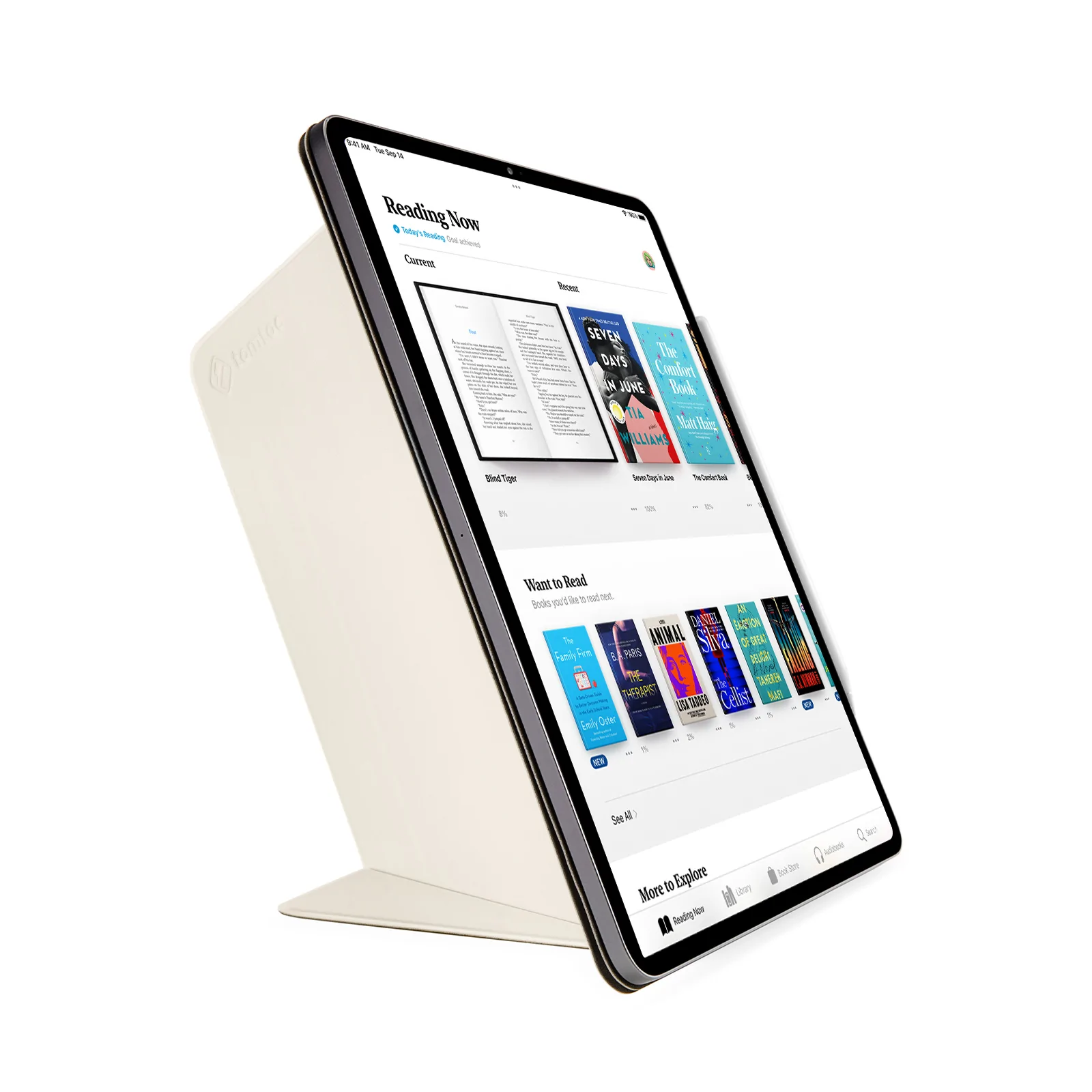 PC/タブレット タブレット tomtoc 磁吸可拆式 2020 iPad Pro 11吋 2代 聰穎雙面夾保護套, 白