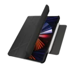 SwitchEasy Origami iPad Air 11 吋 (第 7 代，2025，M3) 全方位支架保護套, 皮革黑：圖片 2