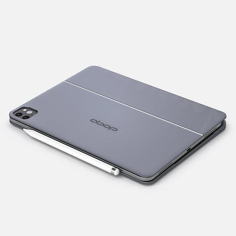 doqo 3 巧控含 HUB 2022 iPad Air 5 (10.9 吋) 鍵盤保護殼 - 繁體, 太空灰