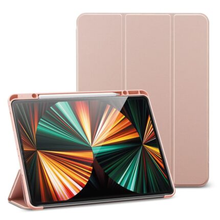 ESR 億色 優觸TPU iPad Pro 11 吋 (第 4 代，2022，M2) 含筆槽平板保護套, 玫瑰金
