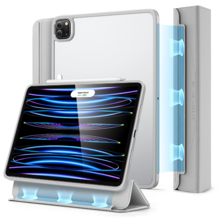 ESR 億色 悅色巧拼 iPad Pro 11 吋 (第 3 代，2021，M1) 可拆式平板保護套, 太空灰