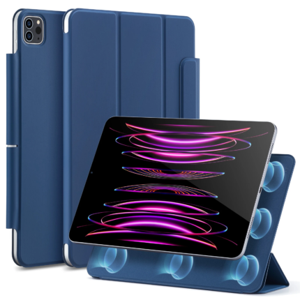 ESR 億色 優觸聰穎雙面夾 iPad Air 13 吋 (第 1 代，2024，M2) 含磁扣平板保護套, 水手藍