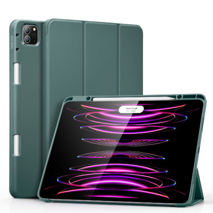 ESR 優觸TPU 2021 iPad Pro 12.9吋 5代 含筆槽平板保護套, 仙人掌綠