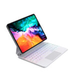 doqo 4 巧控磁吸式 iPad 11 吋 (第 11 代，2025，A16) 鍵盤保護殼 - 繁體, 白