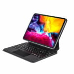doqo 4 巧控磁吸式 iPad 11 吋 (第 11 代，2025，A16) 鍵盤保護殼 - 繁體, 黑