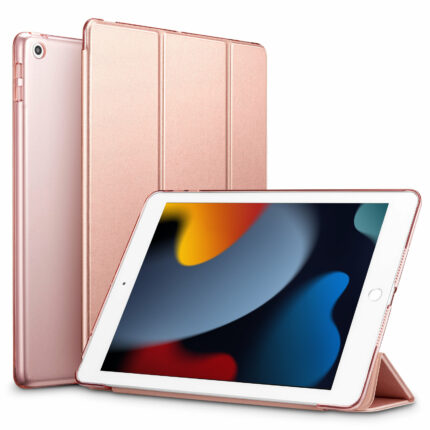 ESR 悅色全透 2020 iPad 8 (10.2 吋) 含磁扣平板保護套, 玫瑰金
