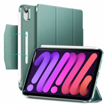 ESR 悅色全透 2024 iPad mini 7 (8.3 吋) 含磁扣平板保護套, 仙人掌綠