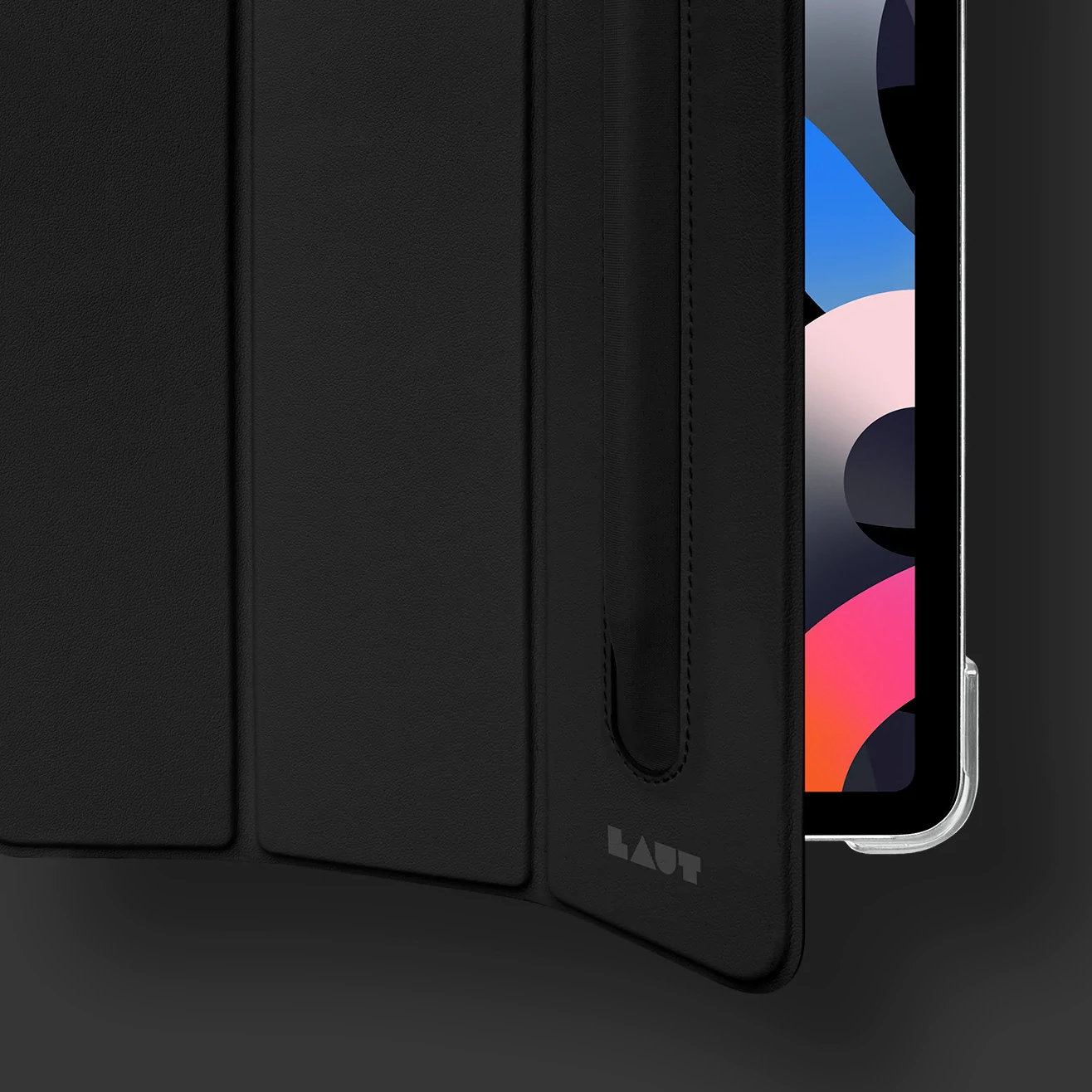 LAUT HUEX Folio 透亮 2022 iPad Pro 12.9吋 6代 含筆槽平板保護套, 海軍藍