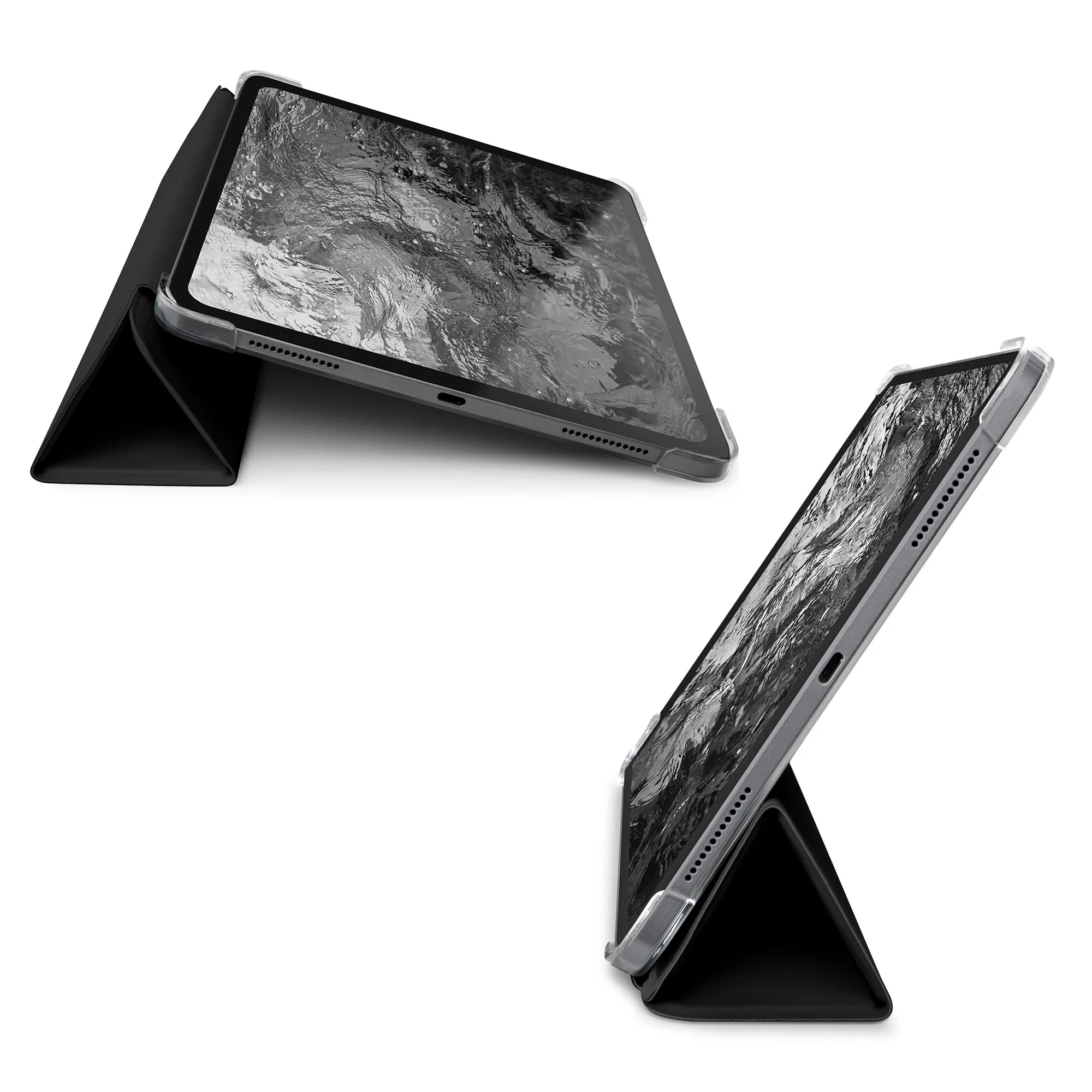 LAUT HUEX Folio 透亮 2021 iPad Pro 12.9吋 5代 含筆槽平板保護套, 灰