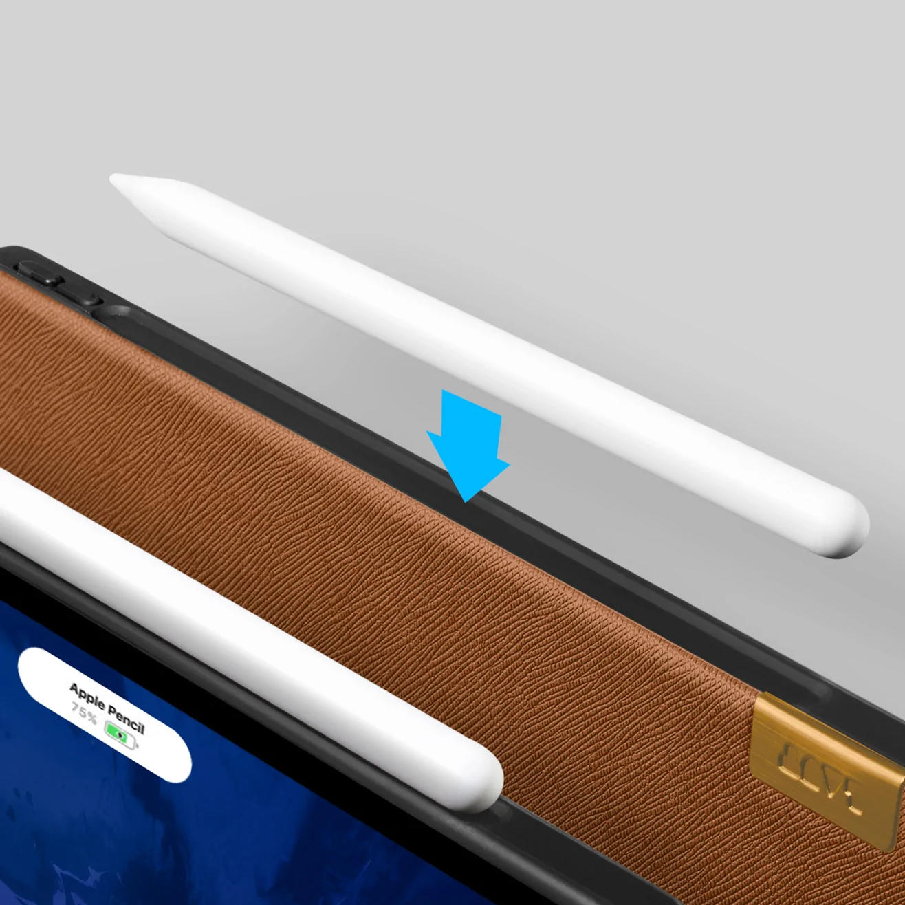 LAUT PRESTIGE Folio 軍規蜂巢 2018 iPad Pro 11吋 1代 耐衝擊保護套, 質感棕
