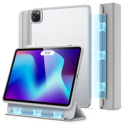 ESR 億色 悅色巧拼 iPad Pro 12.9 吋 (第 5 代，2021，M1) 可拆式平板保護套, 灰
