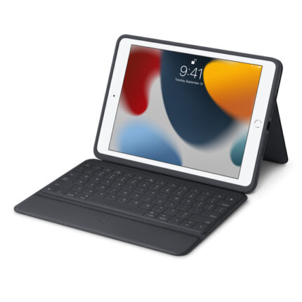 Logitech 羅技 RUGGED FOLIO 2021 iPad 9 (10.2 吋) 鍵盤保護殼 - 英文, 灰