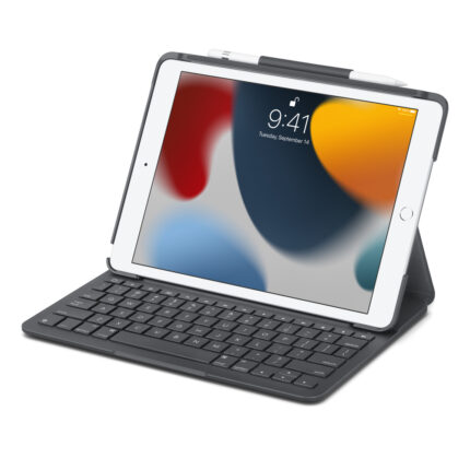 Logitech 羅技 SLIM FOLIO 2020 iPad 8 (10.2 吋) 鍵盤保護殼 - 英文, 灰