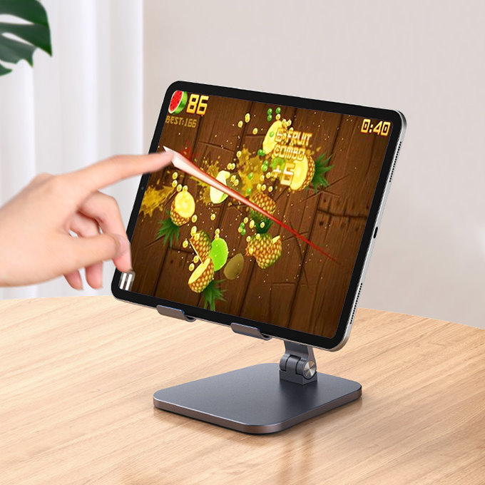 JOPREE X22 托式可收納 12.9吋支架 以下通用 iPad 桌面支架, 太空灰