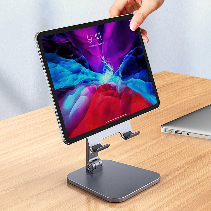 JOPREE X22 托式可收納 12.9吋支架 以下通用 iPad 桌面支架, 太空灰