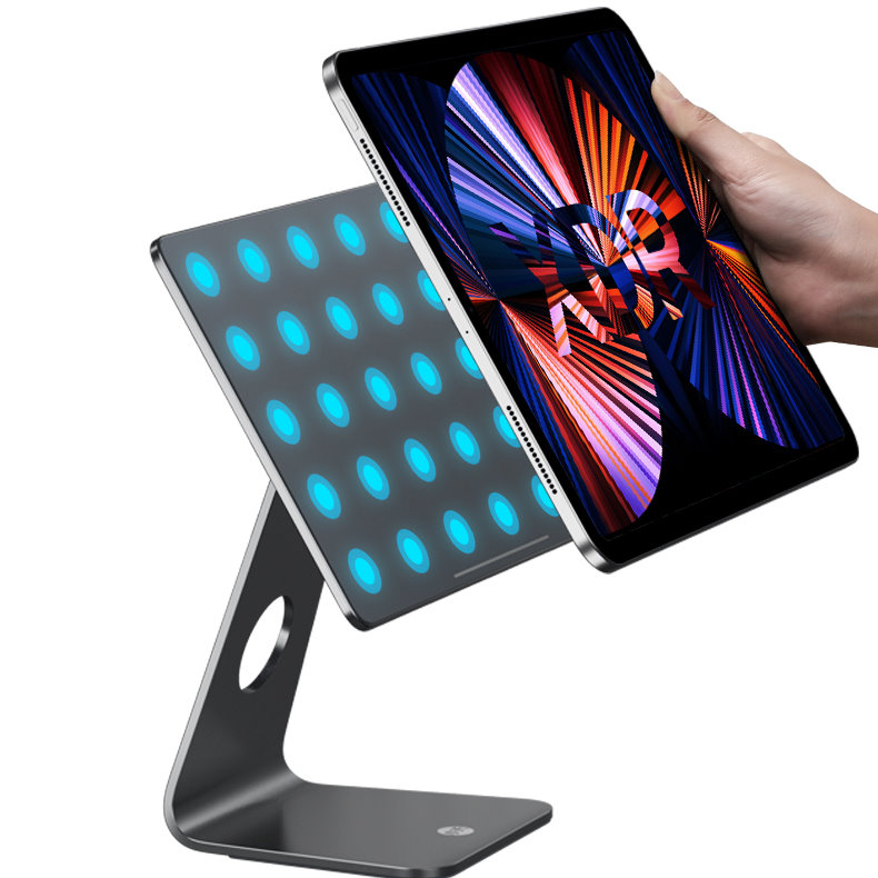 JOPREE X43 磁吸式 iPad Air 13 吋 (第 2 代,2025,M3) 金屬桌面支架, 太空灰