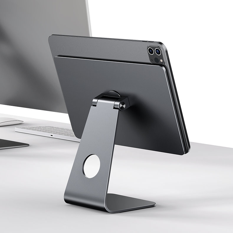 JOPREE X43 磁吸式 iPad Air 13 吋 (第 2 代,2025,M3) 金屬桌面支架, 太空灰