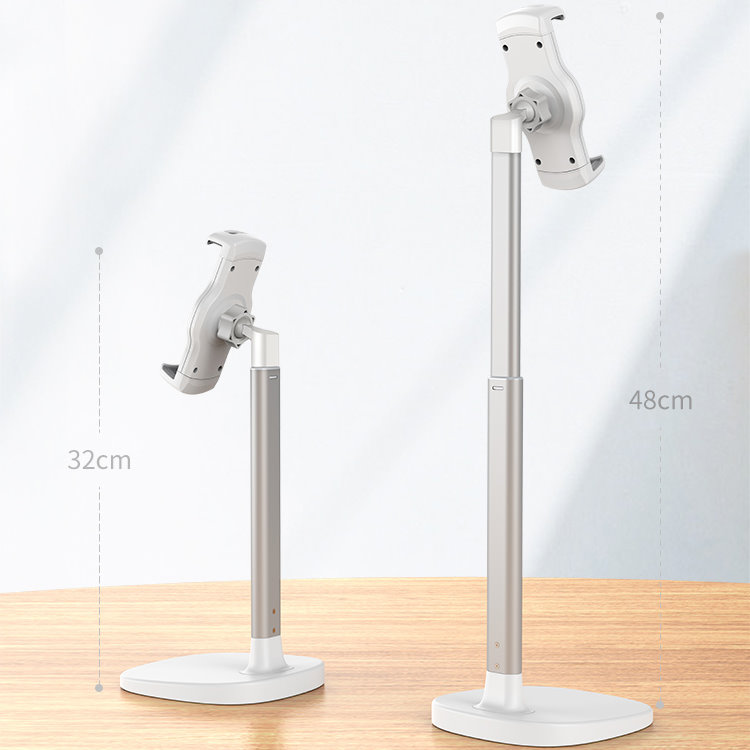 JOPREE X8 夾式高度可伸縮 12.9吋 以下通用 iPad 桌面支架, 白