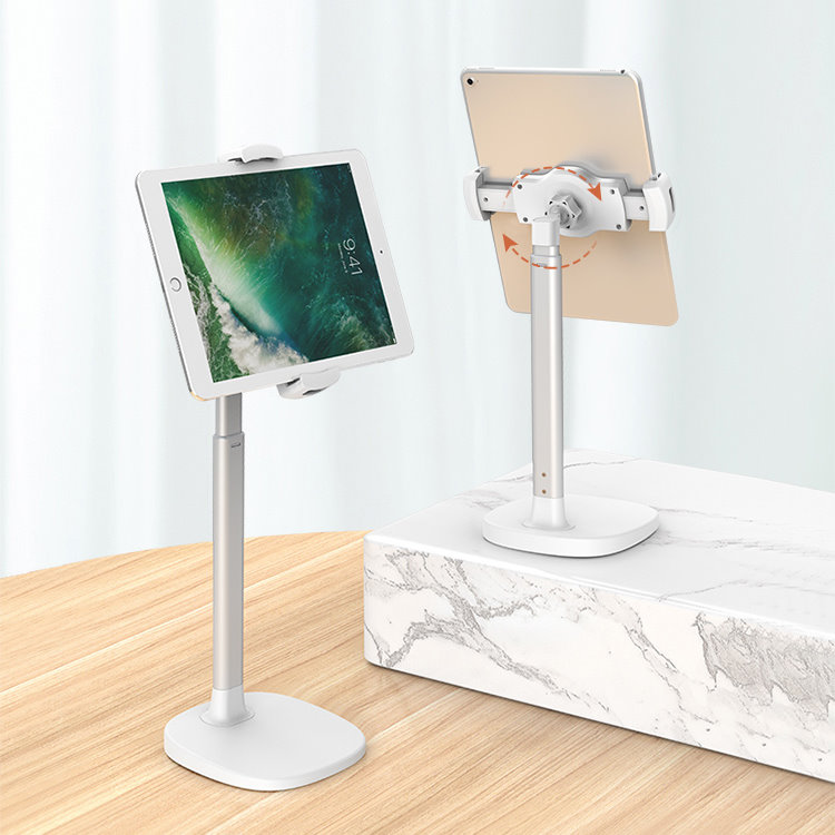 JOPREE X8 夾式高度可伸縮 12.9吋 以下通用 iPad 桌面支架, 白