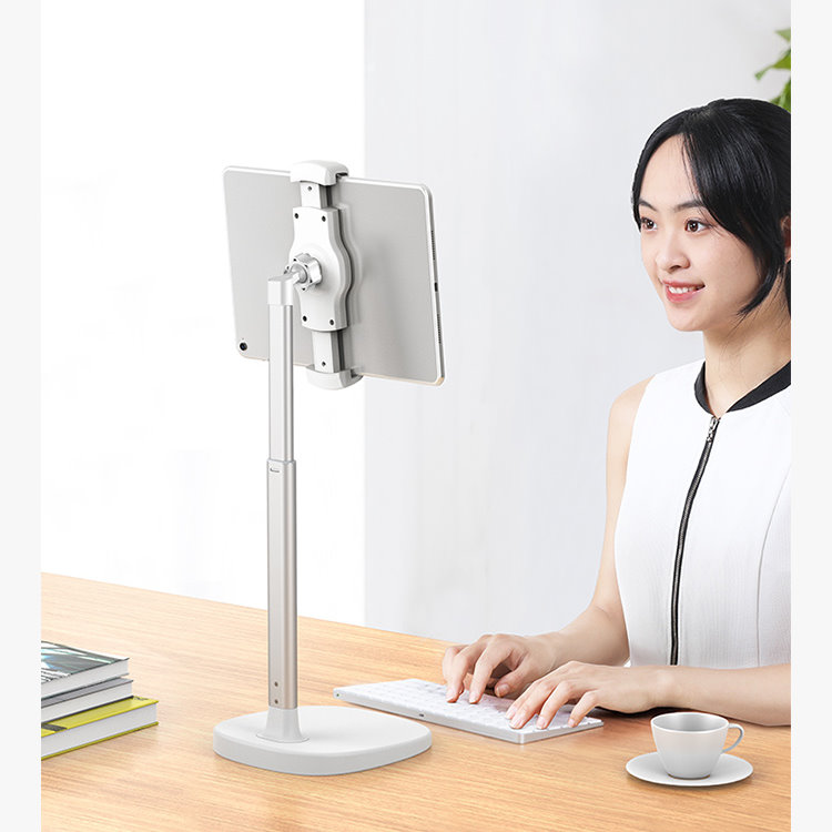 JOPREE X8 夾式高度可伸縮 12.9吋 以下通用 iPad 桌面支架, 白