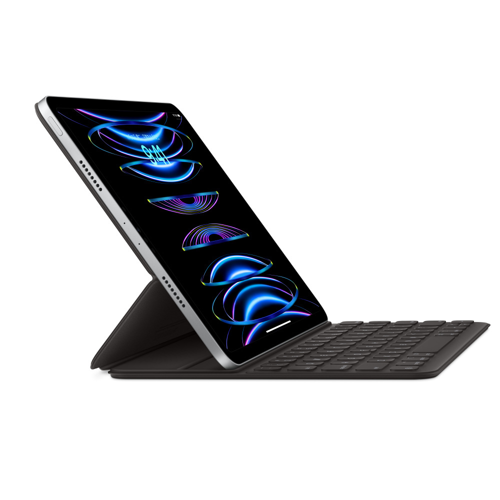 Apple 鍵盤式聰穎雙面夾2021 iPad Pro 11吋3代蘋果原廠鍵盤保護套, 黑 