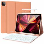 MLTIX 聰穎鍵盤 iPad Air 11 吋 (第 7 代，2025，M3) 含筆槽保護殼 - 繁體, 香檳