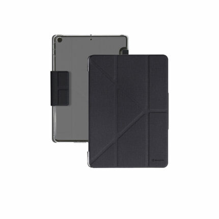 GNOVEL 全透含磁扣 2021 iPad 9 (10.2 吋) 多角度平板保護殼, 黑
