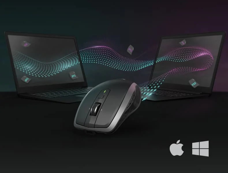 Logitech 羅技 MX Anywhere 2S 跨平台平板 藍牙無線滑鼠, 黑
