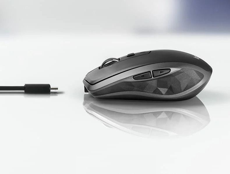 Logitech 羅技 MX Anywhere 2S 跨平台平板 藍牙無線滑鼠, 黑
