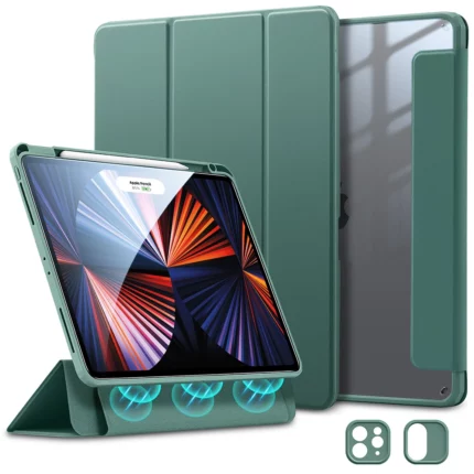 ESR 優觸巧拼 2018 iPad Pro 12.9吋 3代 可拆式含筆槽平板保護套, 仙人掌綠
