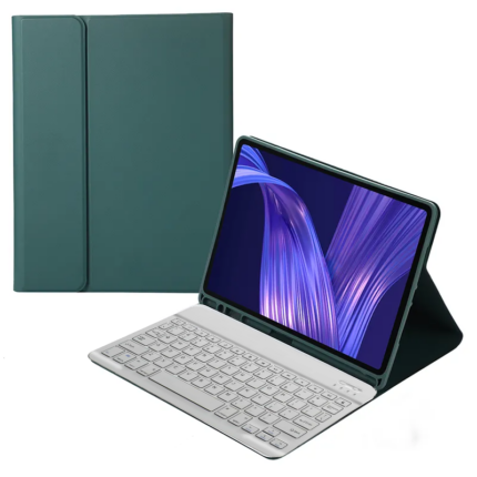 MLTIX 聰穎鍵盤 2020 iPad Air 4 (10.9 吋) 含筆槽保護殼 - 繁體, 深綠