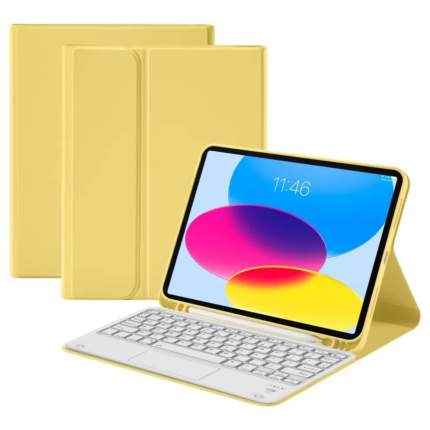 MLTIX 觸控板聰穎鍵盤 2017 iPad Pro 10.5 吋  含筆槽保護殼 - 繁體, 黃