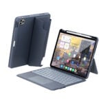 Lycander HALFTER 可拆式 iPad Air 11 吋 (第 6 代，2024，M2) 藍牙無線鍵盤保護殼 - 繁體, 黑