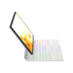 doqo 磁吸式 Galaxy Tab S8+ (12.4 吋，2022) 巧控鍵盤保護套 - 繁體, 白：圖片 6