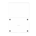 SwitchEasy NUDE 輕薄 MacBook Air 13.6 吋 (2022，M2) 防刮電腦保護殼, 透白：圖片 4