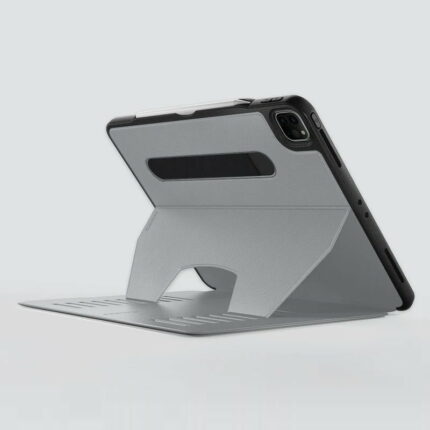 ZUGU case 可磁吸軍規 2018 iPad Pro 12.9吋 3代 皮革平板保護殼, 極致灰