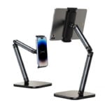 JOPREE X69 夾式雙軸可調整 12.9吋 以下通用 iPad 桌面支架, 黑